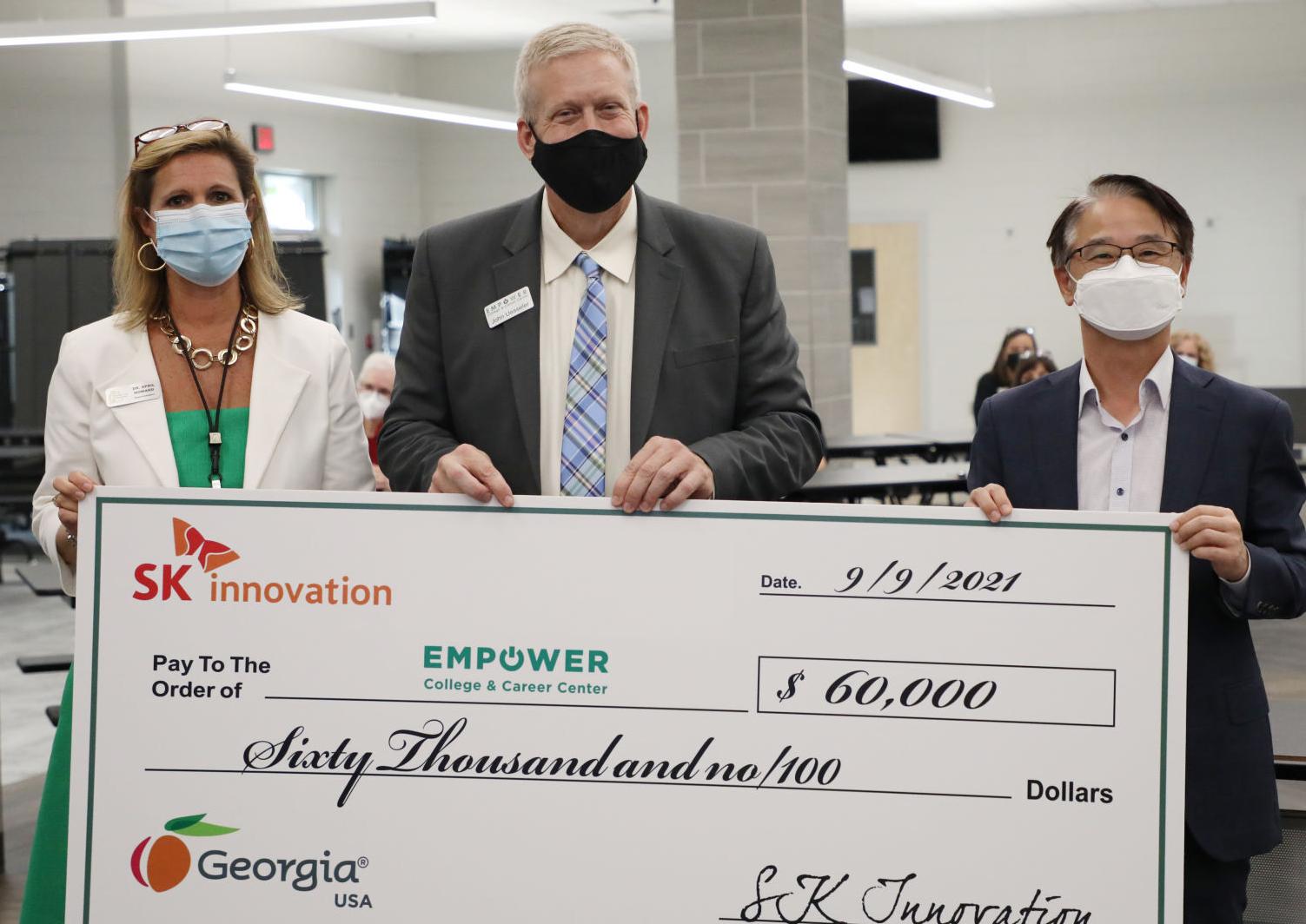 SK BATTERY AMERICA DONATES $60,000 TO EMPOWER CENTER